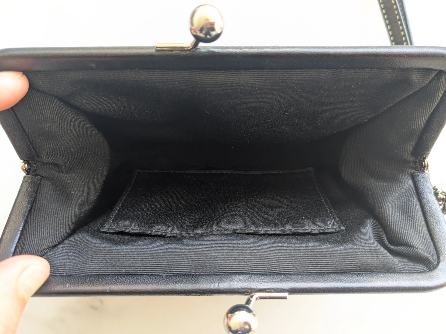 Coach Black Signature Wristlet Clutch - photo 4