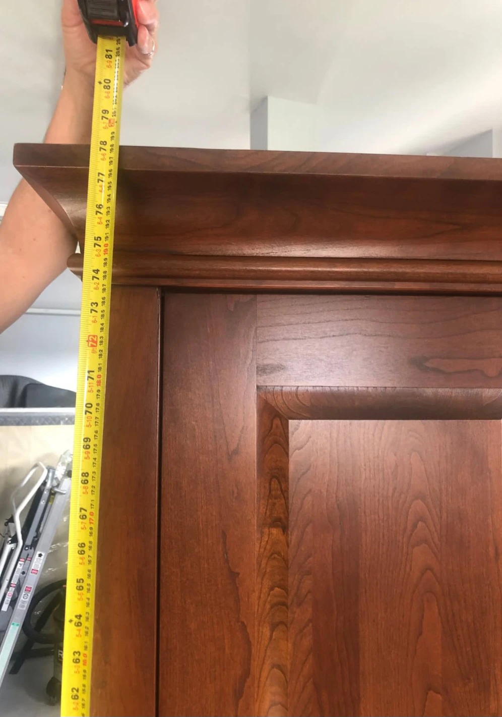 Custom Built Cherry Wood Accent Cabinet. - photo 5