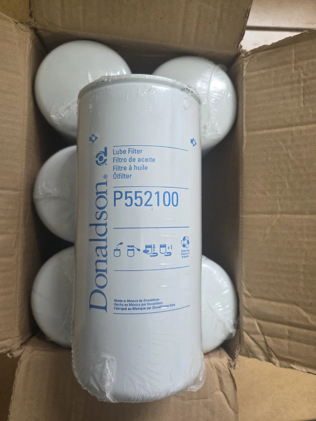 Donaldson Oil Filter P552100 - Pack of 6