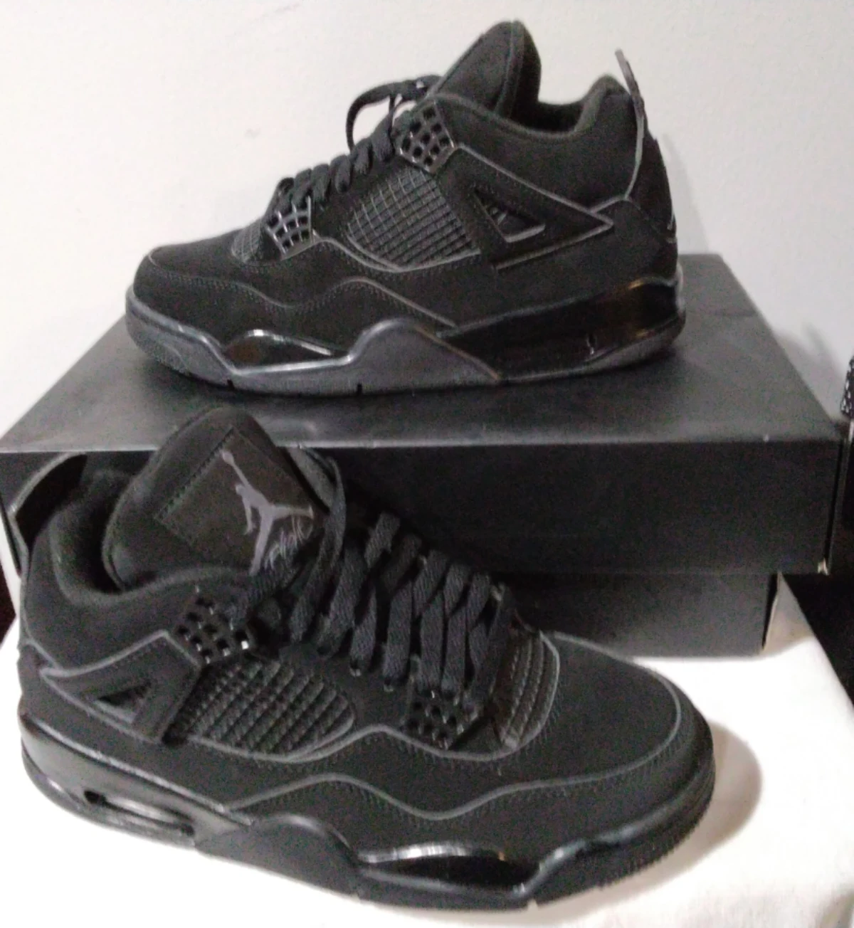 Air Jordan 4 "Black Cat" Retro Sneakers - photo 2
