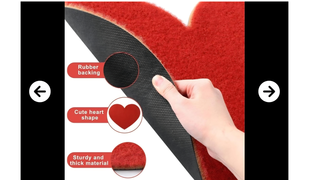 Heart Shaped Rug - photo 3