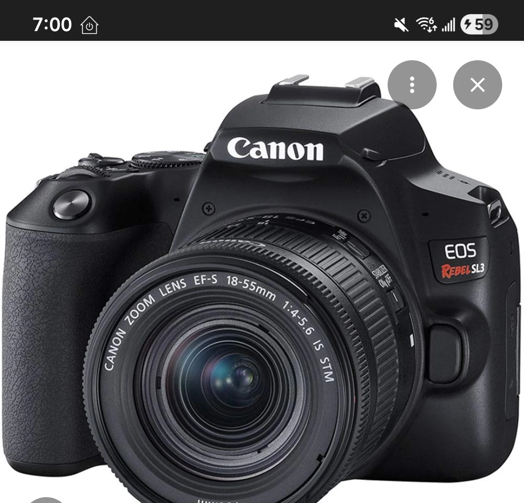 Canon EOS Rebel SL3 DSLR Camera with 18-55mm Lens