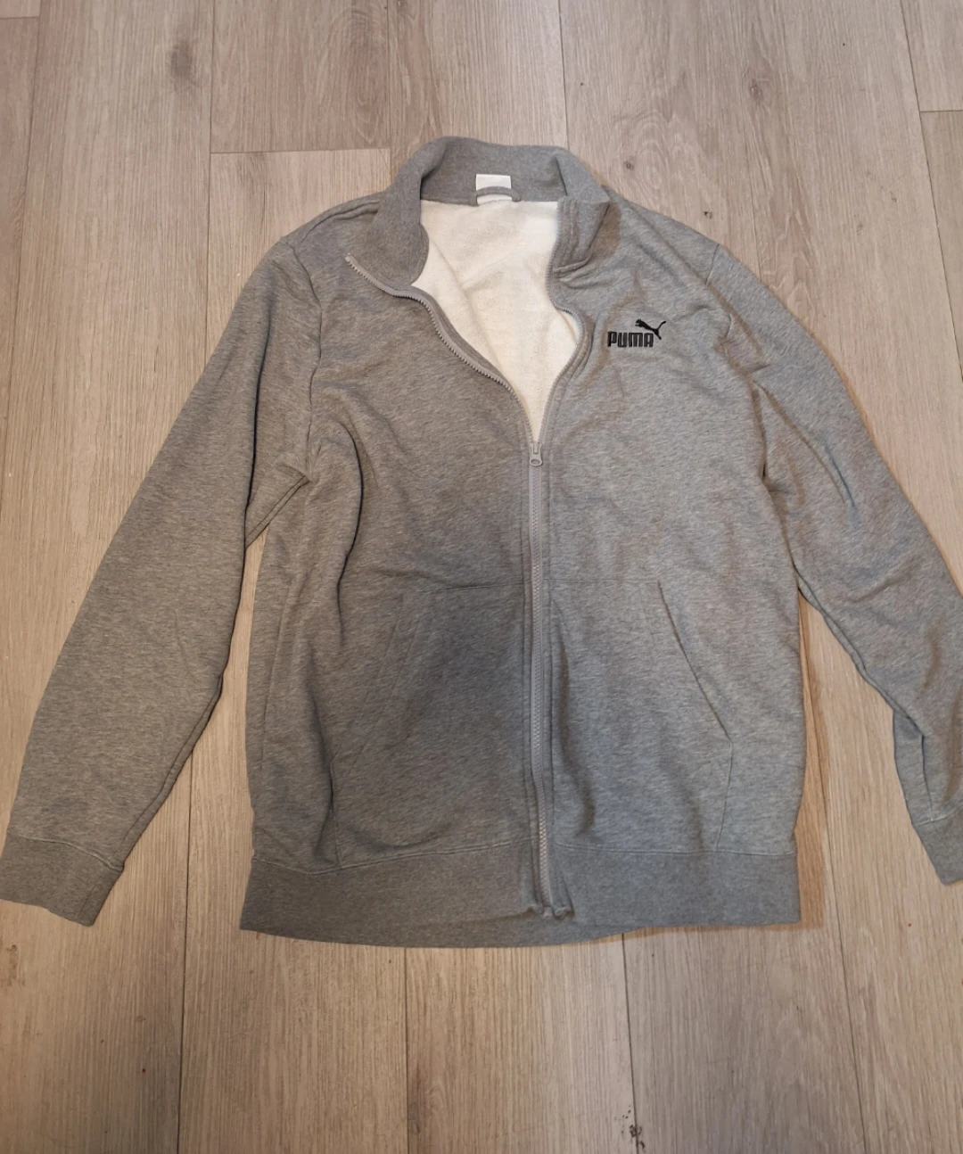 Puma Grey Full Zip Track Jacket - Size L