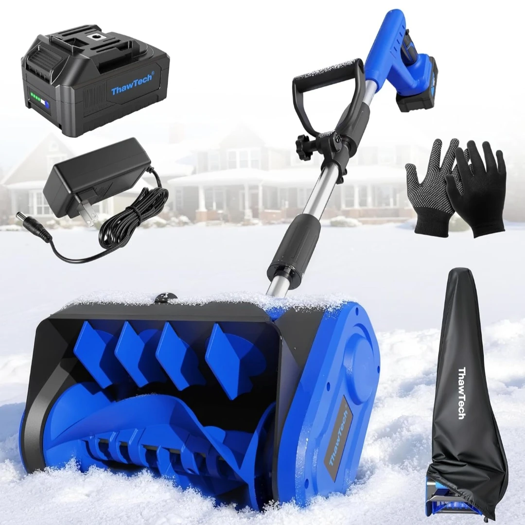 Thaw Tech Blue cordless snow shovel