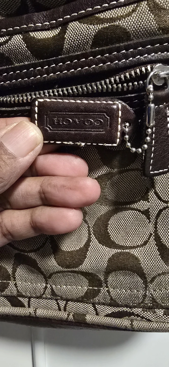Coach Signature Monogram Hobo Shoulder Bag - photo 5
