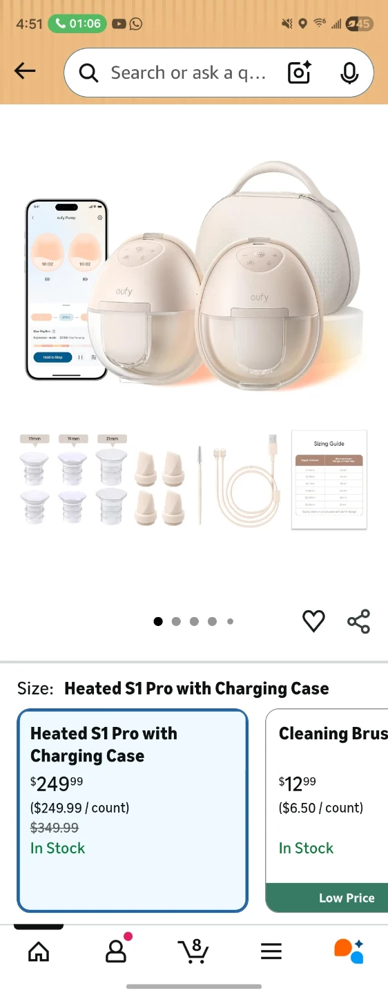 Eufy Wearable Breast Pump S1 Pro - photo 2