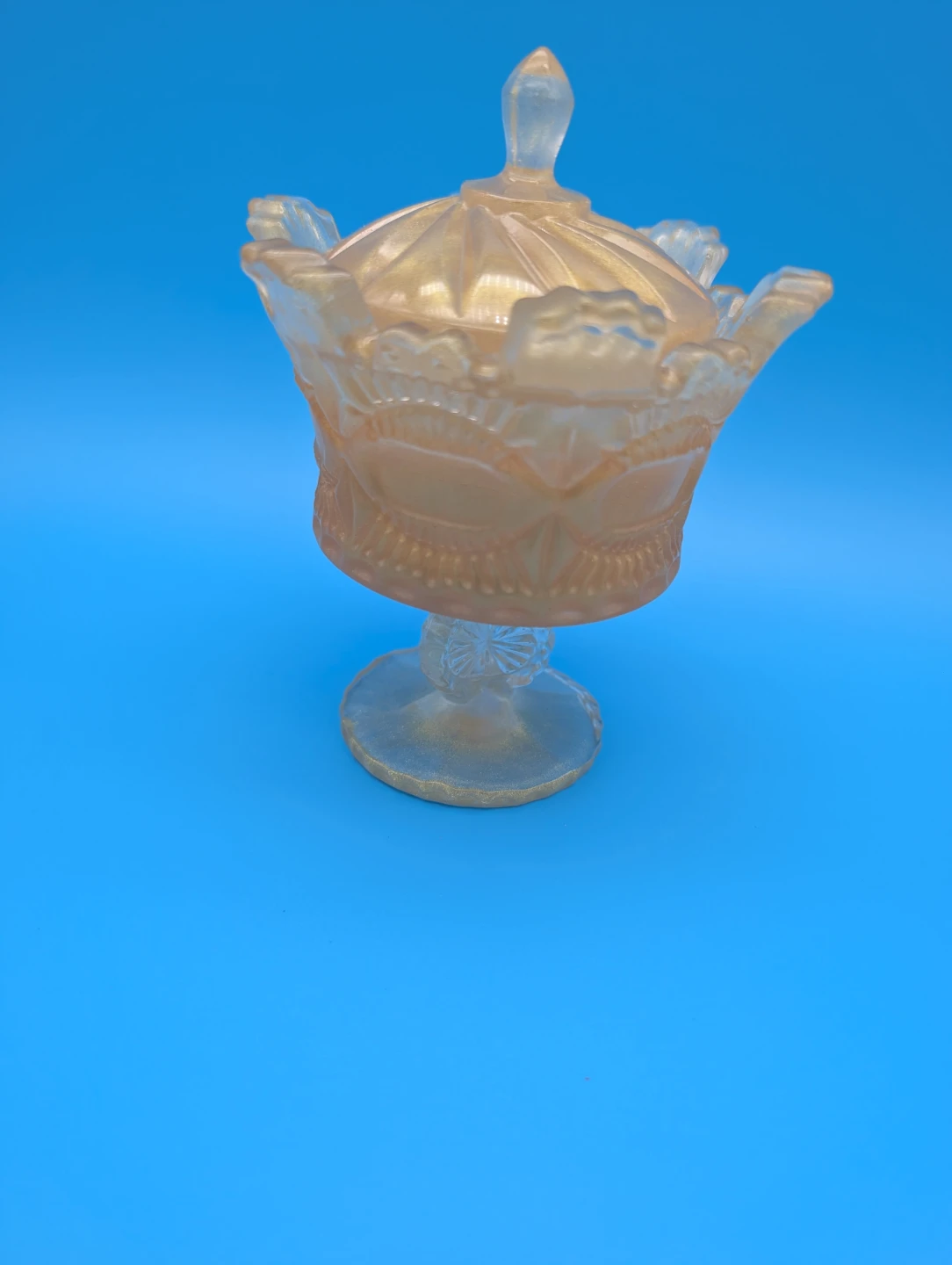 Decorative Glass (wrapped)Candy Dish with Lid - photo 2