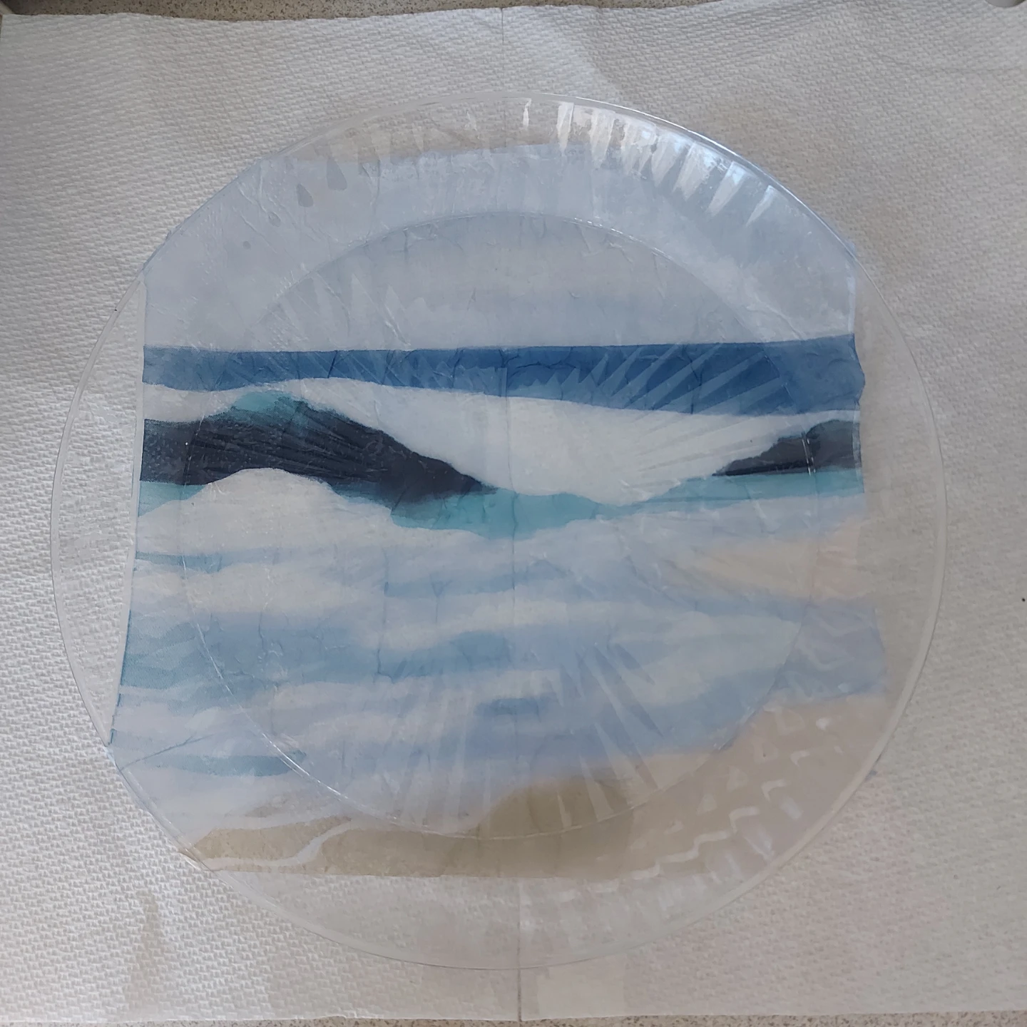 Set of 6 decorative plastic plates - photo 3