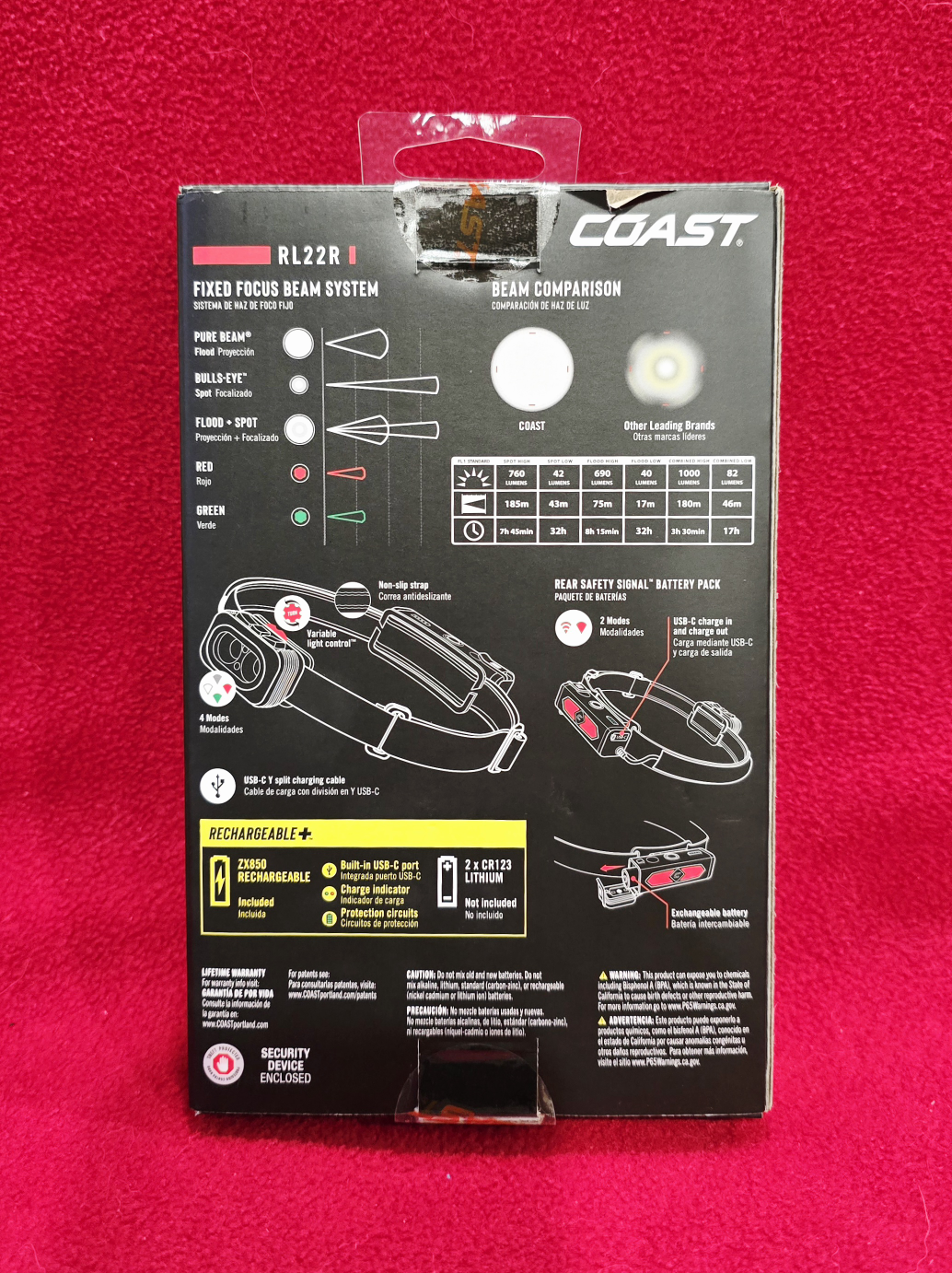 Coast RL22R Rechargeable LED Headlamp [1000 Lumens] - NEW! - photo 2