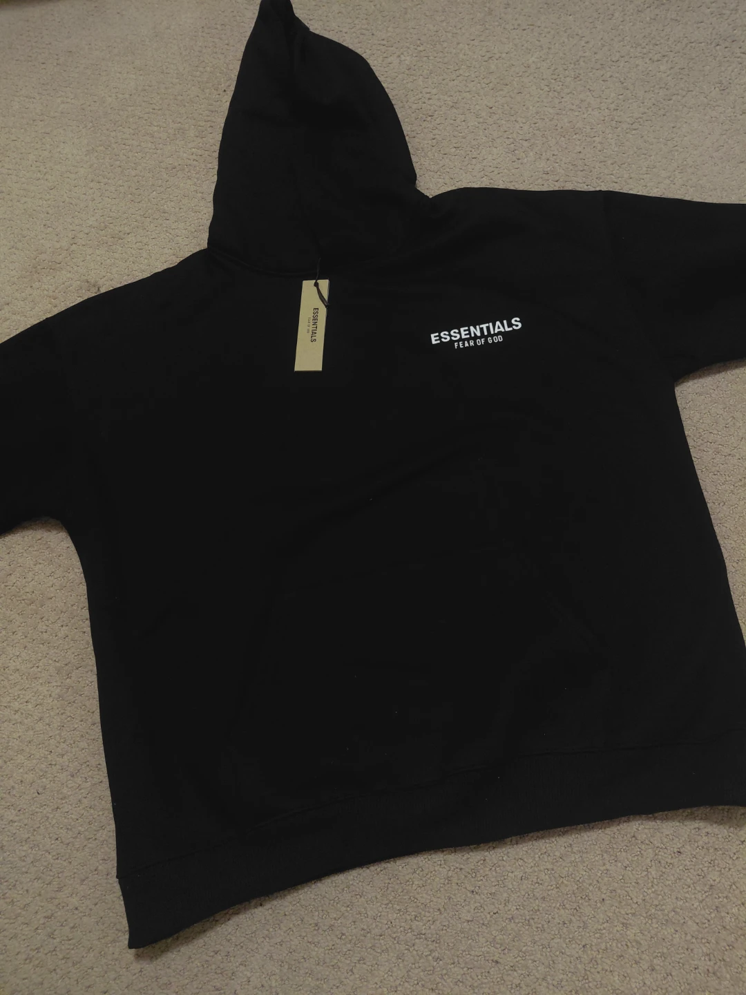 Essentials Fear of God Black Hoodie - Size L - photo 2