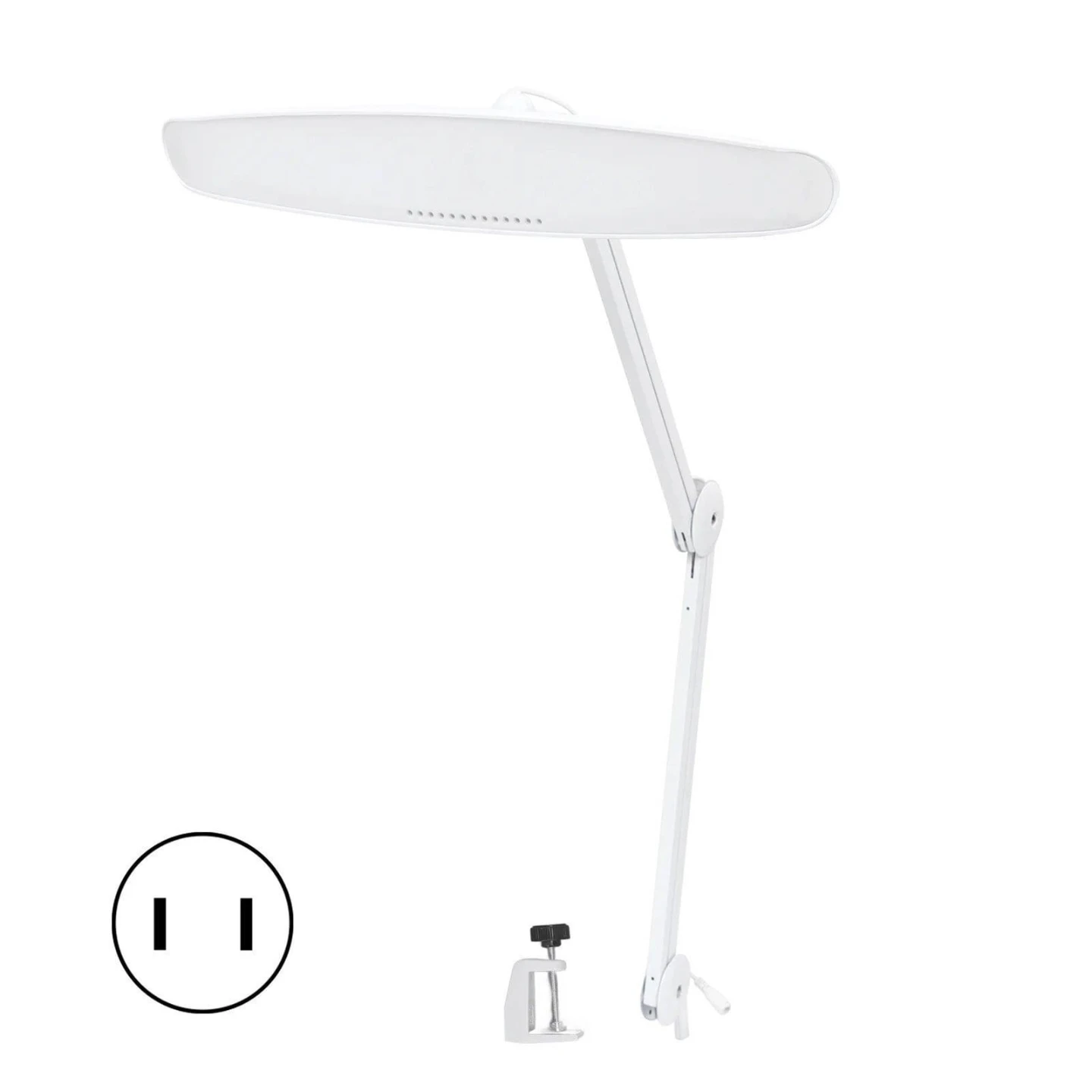 White LED Desk Lamp with Adjustable Arm - photo 3
