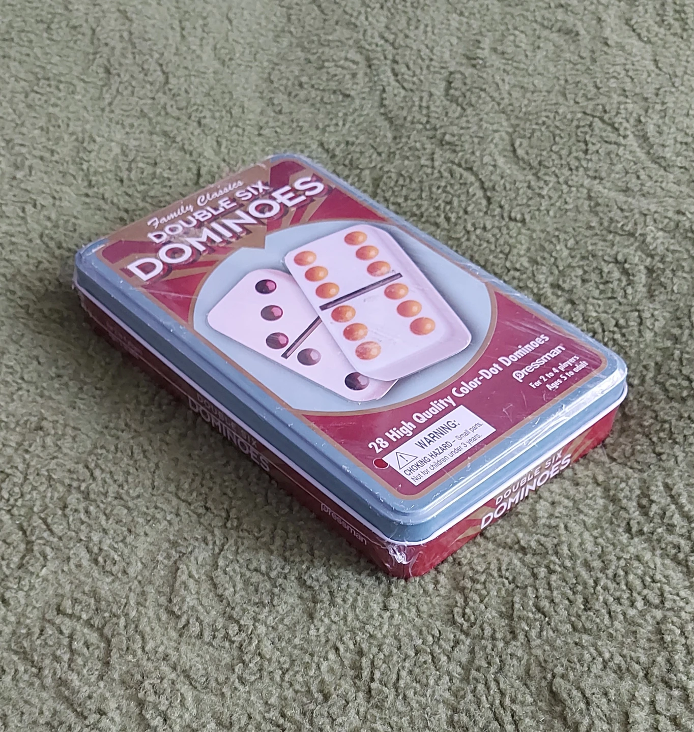 🆕 Pressman Double Six Dominoes - 28 High Quality Color