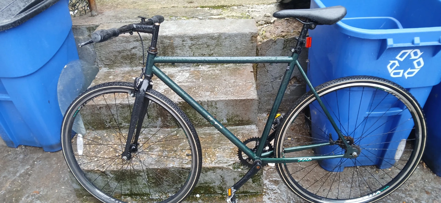 Green Single Speed Bicycle
