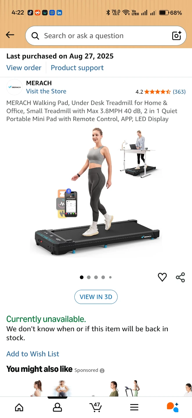 MERACH Under Desk Walking Pad with Remote - photo 2