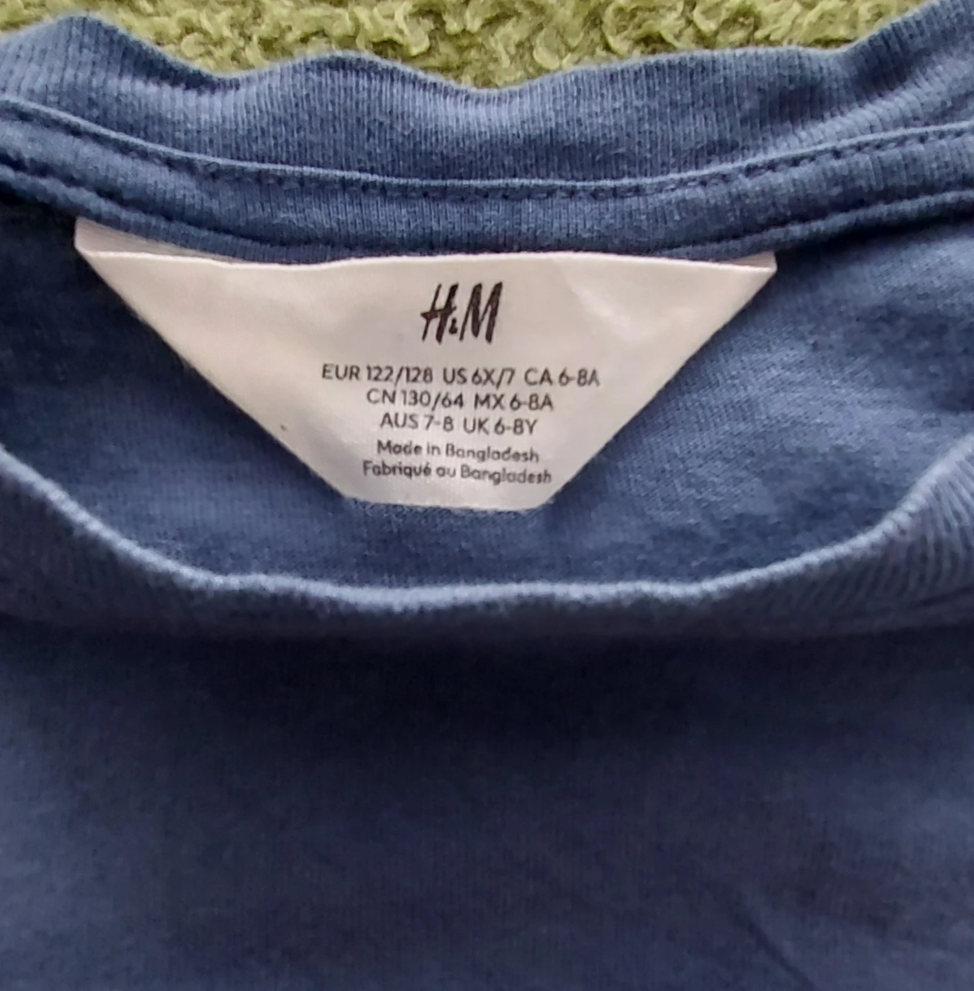 Kid's H&M Blue Palm Tree T-shirt and Shorts Set - photo 2