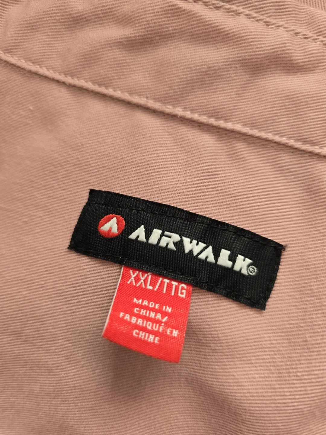 Airwalk Short Sleeve Button Up Shirt - Pink - XXL - photo 4