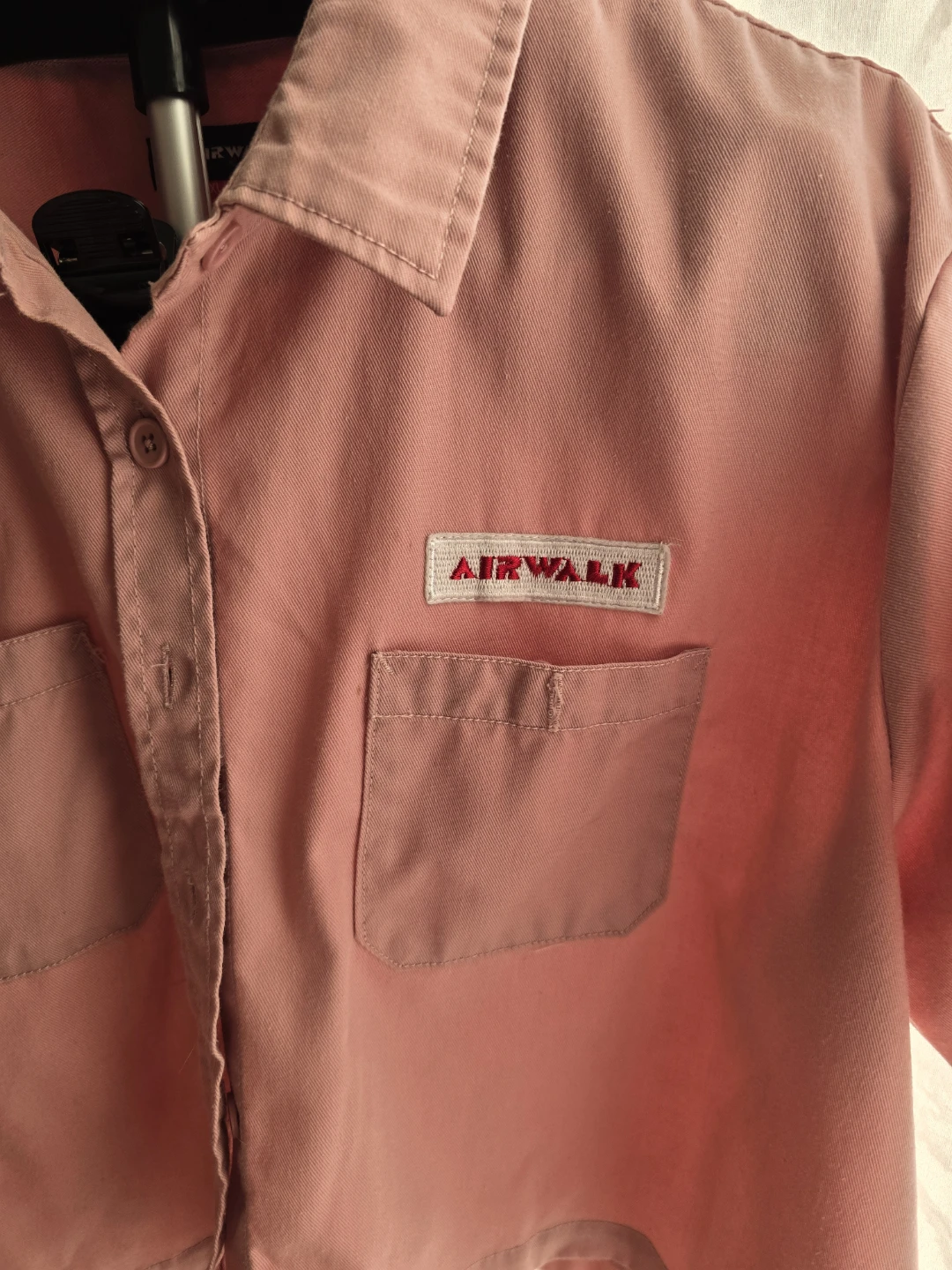 Airwalk Short Sleeve Button Up Shirt - Pink - XXL - photo 5