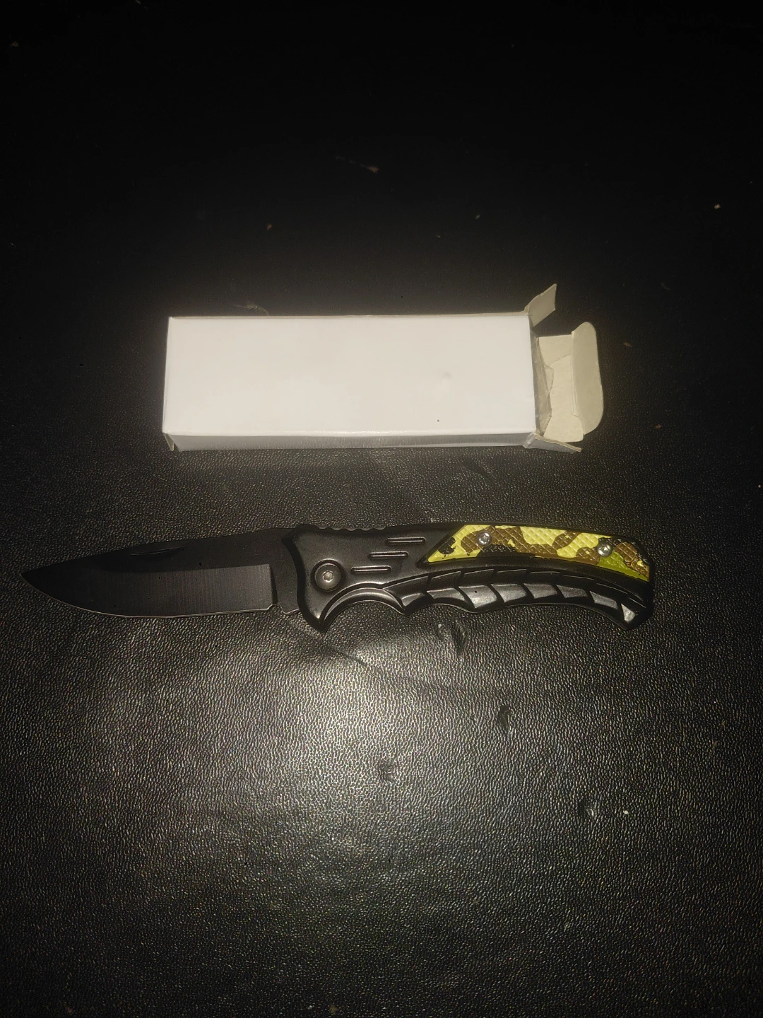 Folding Pocket Knife with Snake Design Handle and Box - photo 2