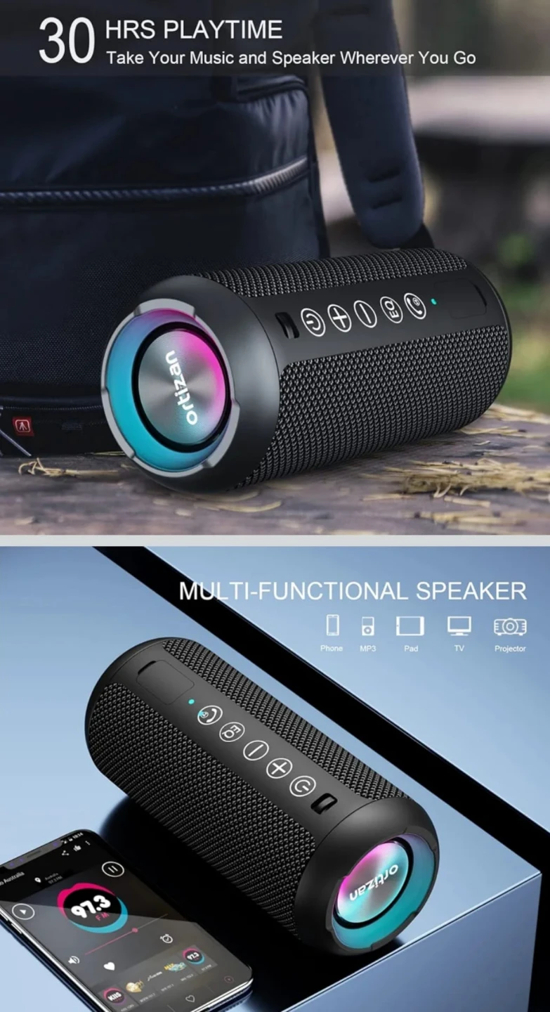 🎶 Ortizan X8 Wireless Speaker - Black - photo 4