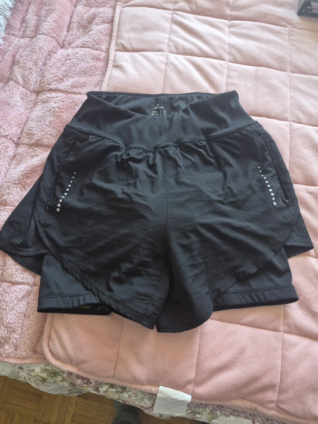 Sportneer Black Athletic Shorts Size M