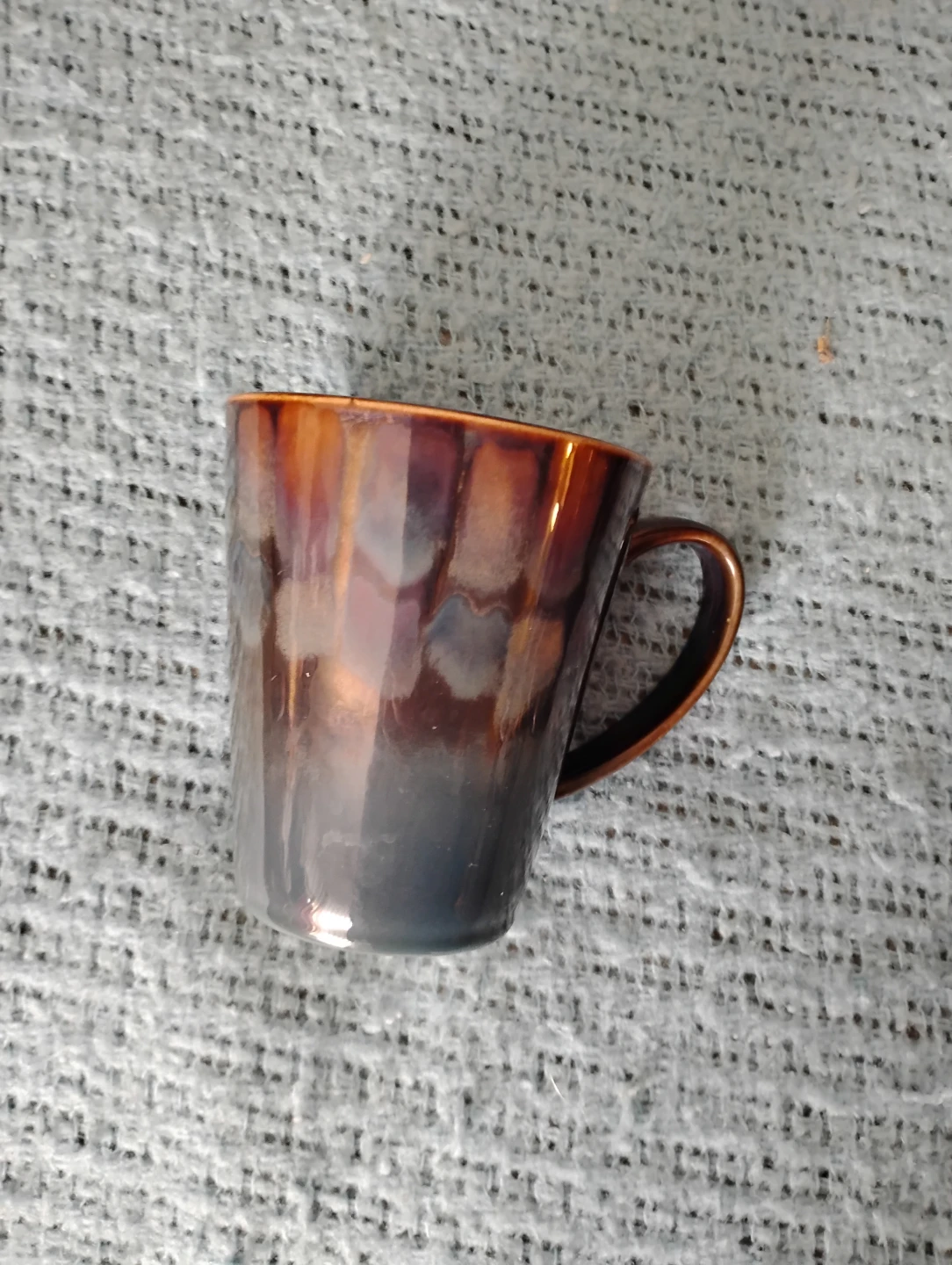 NEW!! GORGEOUS BRONZE-BLUE SHIMMER GLAZED POTTERY MUGS - photo 4