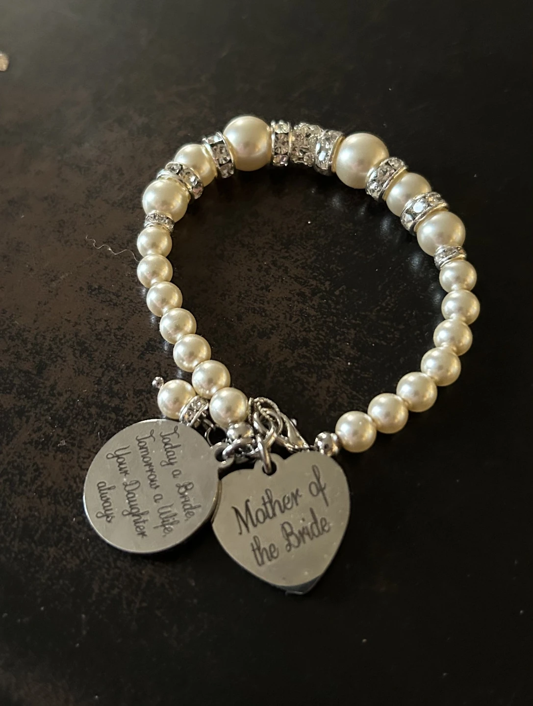 Mother of the Bride Pearl Bracelet