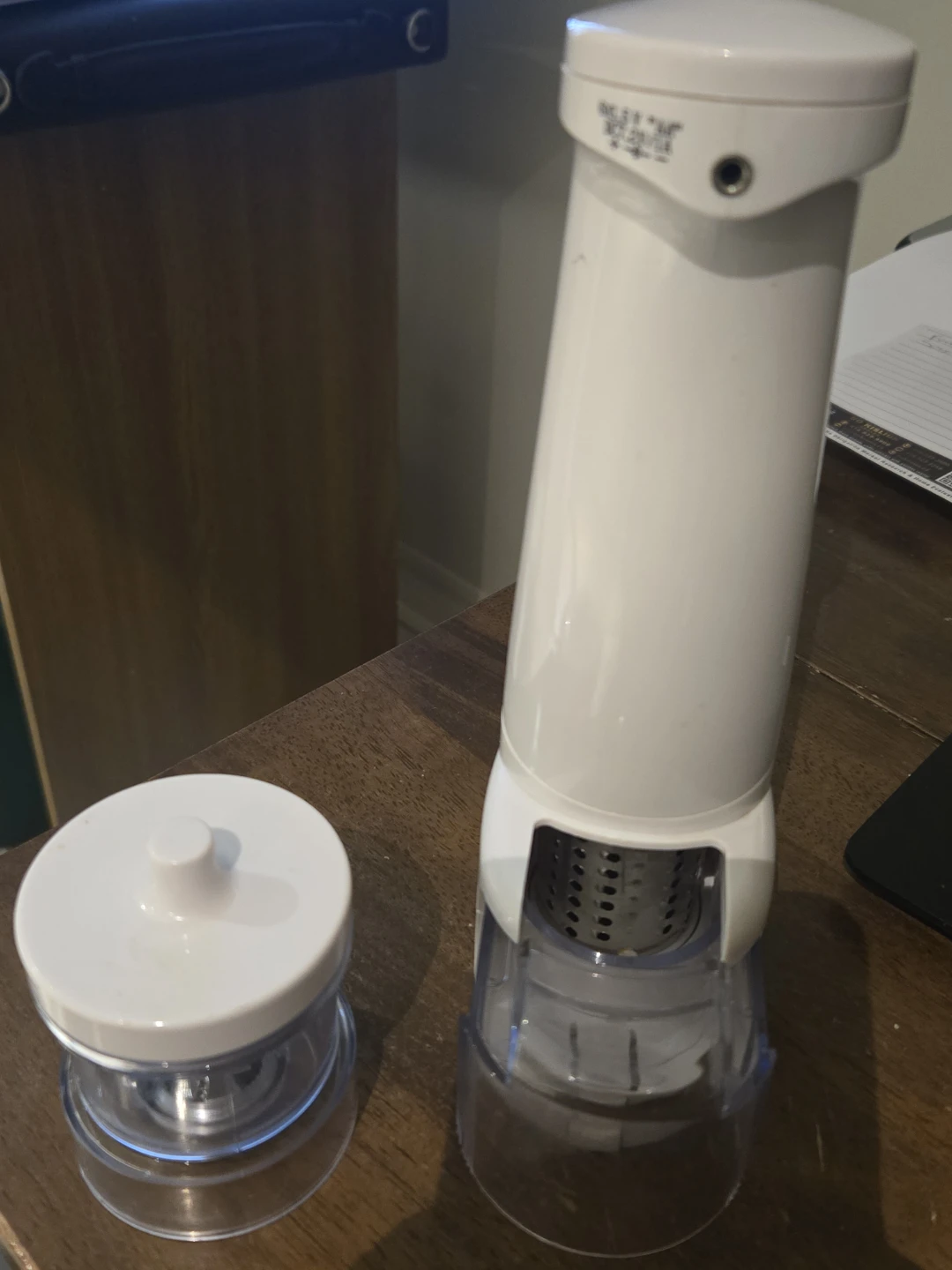White Electric Salt and Pepper Grinder