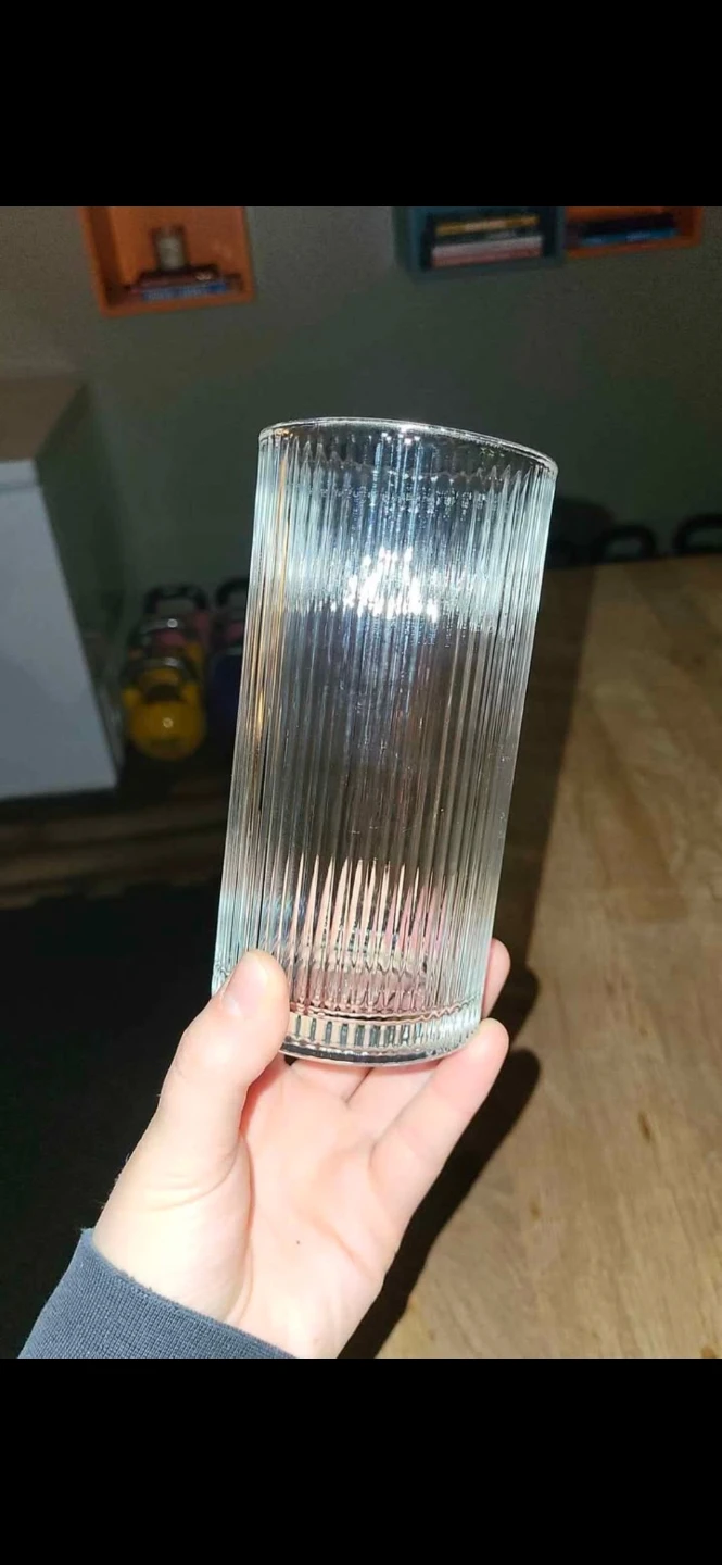 Clear Ribbed Glass
