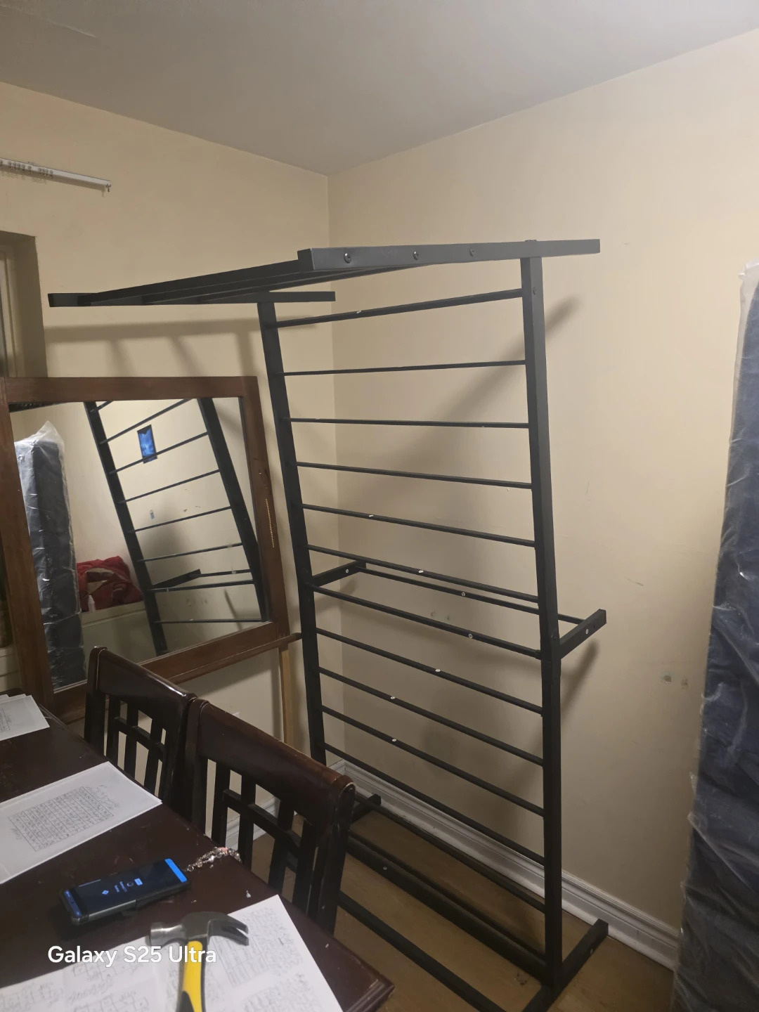 Black Metal Bar Bed Frame