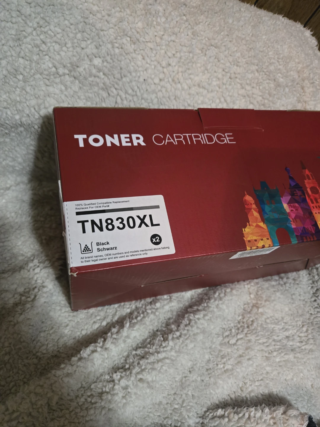 2x TN830XL Black Toner Cartridge Compatible Replacement