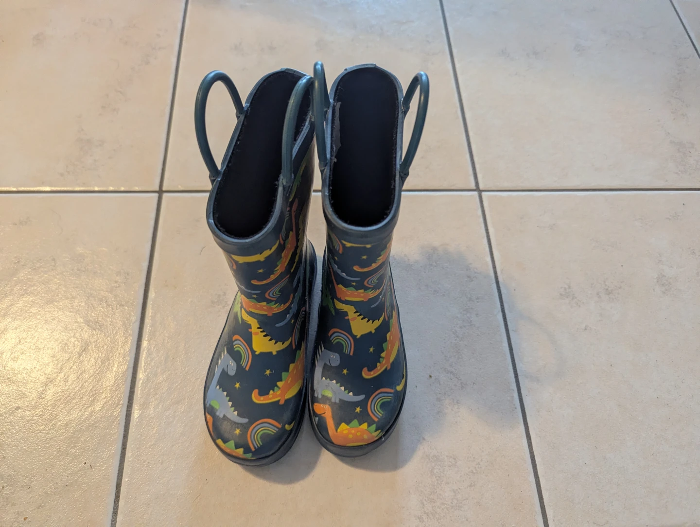 Children's Dinosaur Rain Boots Size 10