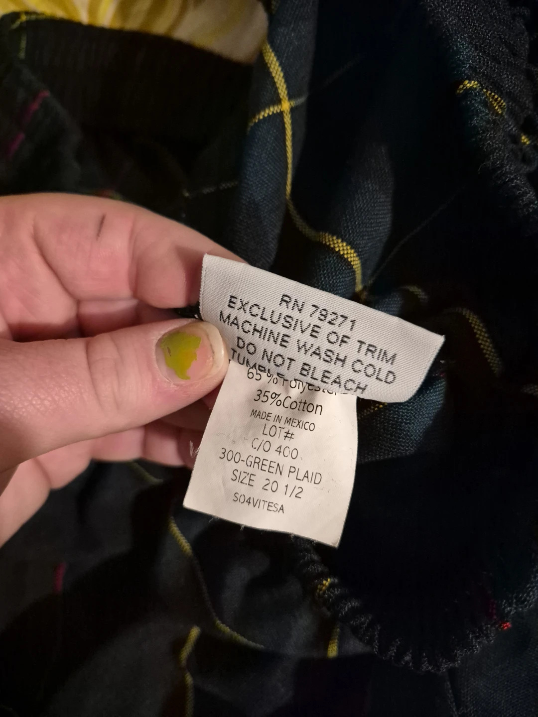 Black plaid Spectrum pants - photo 5