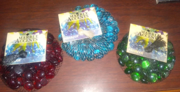 Panacea Marble Accents - Red, Blue, Green