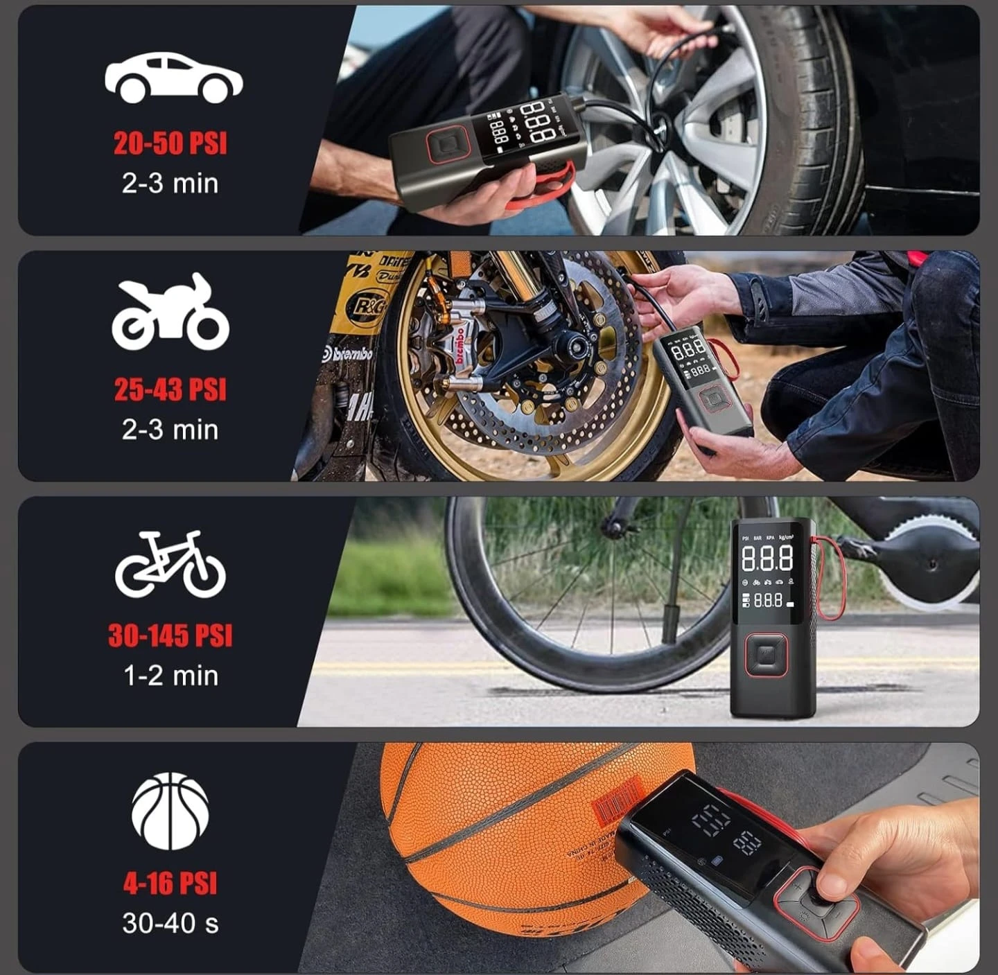 Premium Cordless tire Inflator & Power Bank - photo 3
