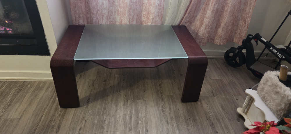Modern Coffee Table with Glass Top