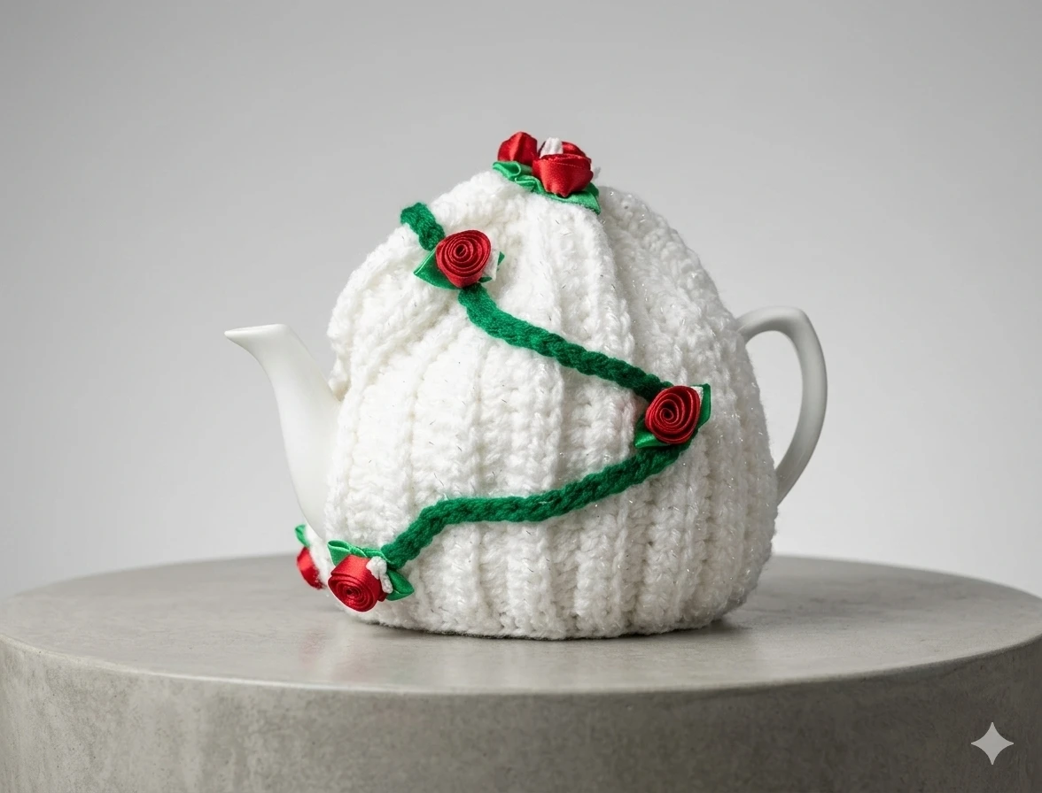 Hand-knitted Tea Cozy Covers for Teapots - photo 4