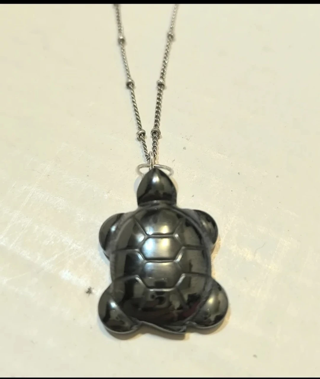 925 Sterling Silver Turtle Pendant Necklace