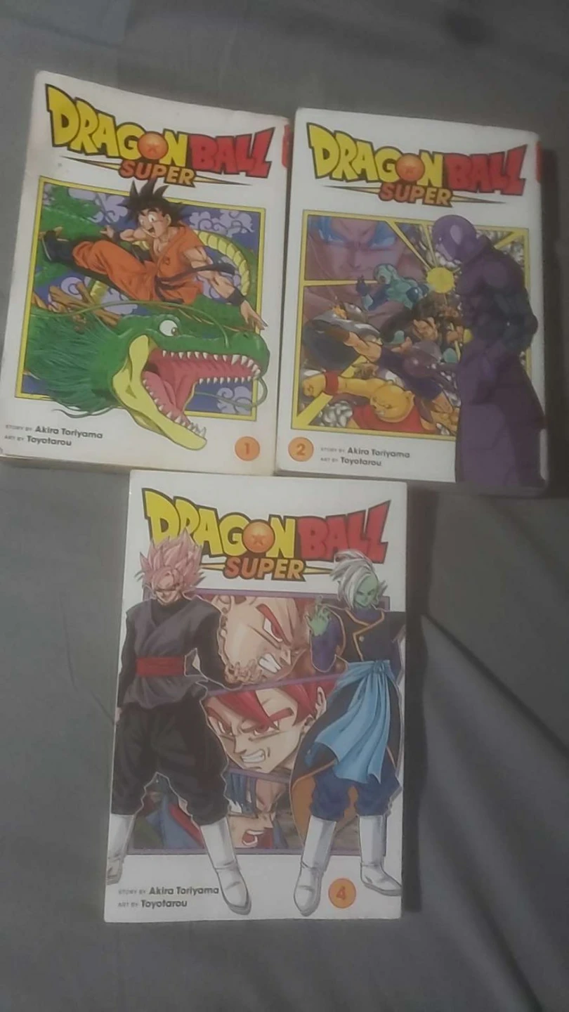 Dragon Ball Super Manga Volumes 1, 2, & 4