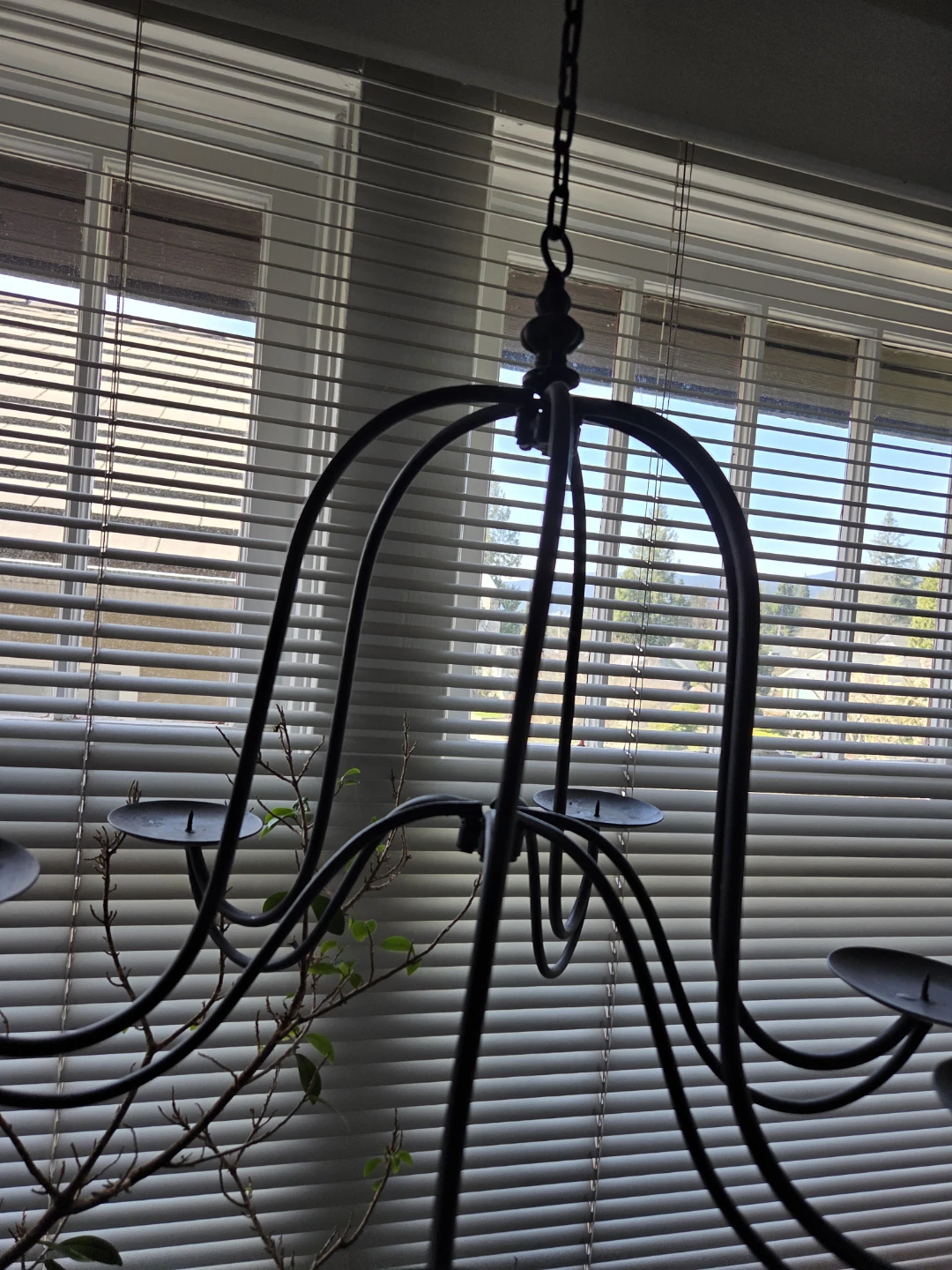 Wrought Iron Chandelier Style Candle Holder - photo 2
