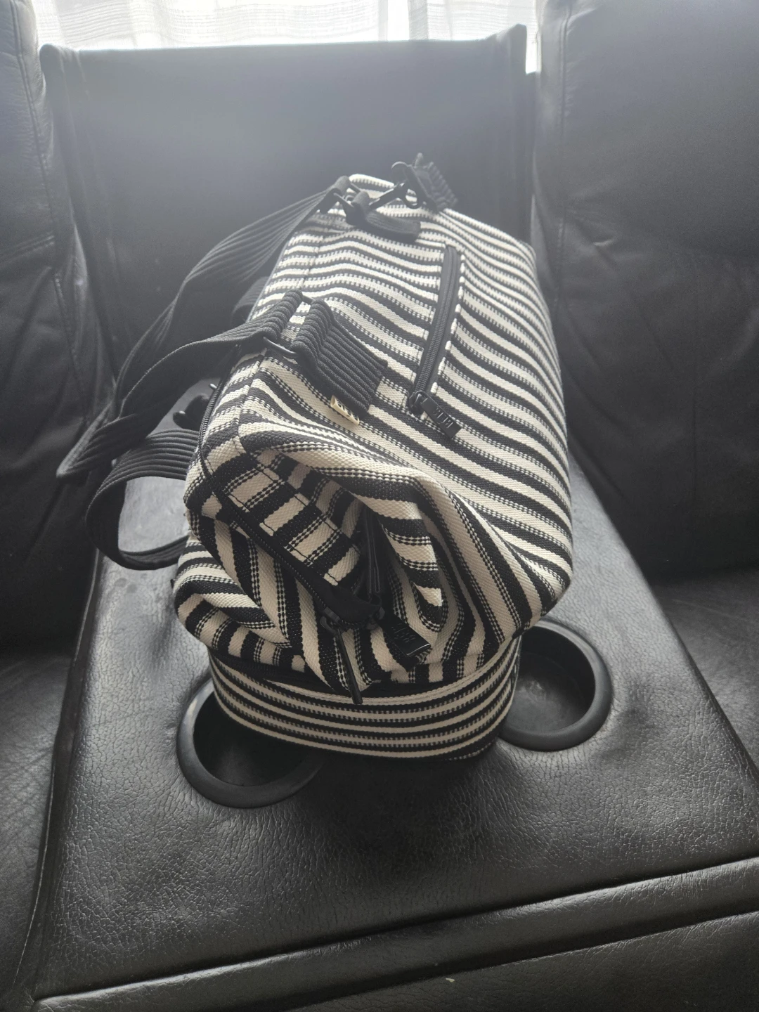 BEIS Black and White Striped Tote Bag - photo 3
