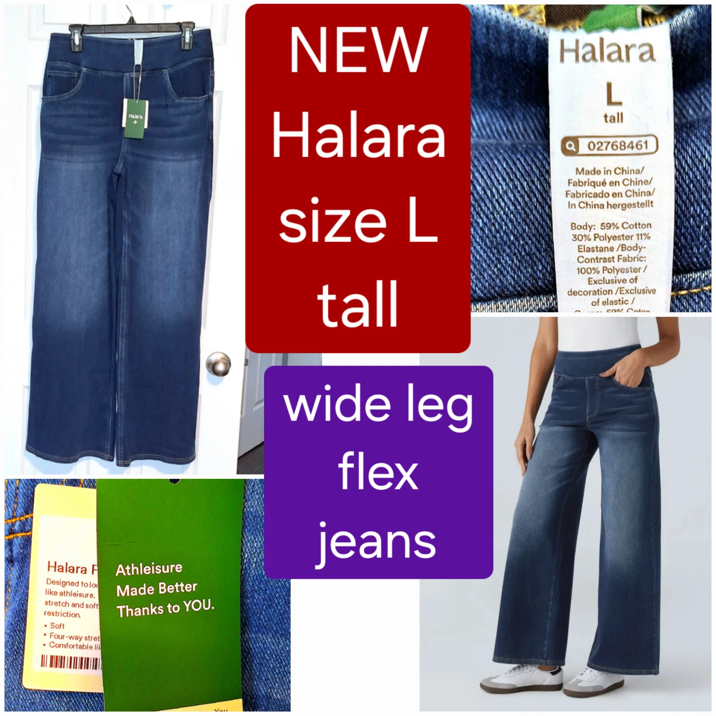 Halara Jeans - 3 NEW PAIRS - size L tall - photo 4