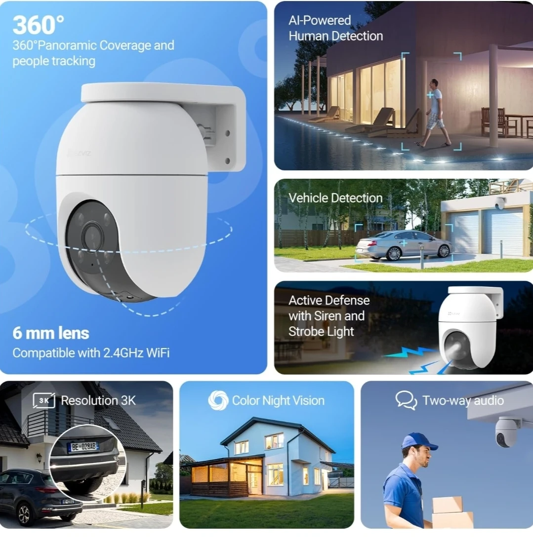 EZVIZ 3K Outdoor Security Camera - photo 2