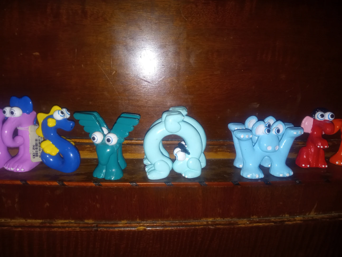 1987 vintage alpha critters PVC animal letters - photo 2