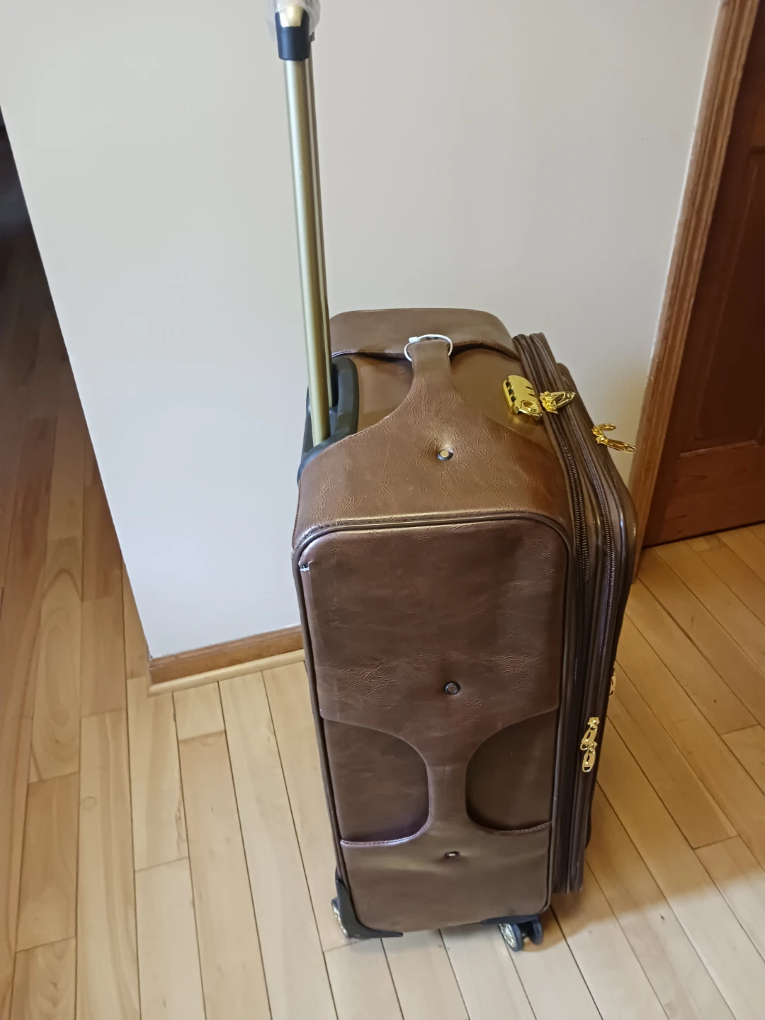 Jerusalem  Leather Luggage Suitcase. - photo 3