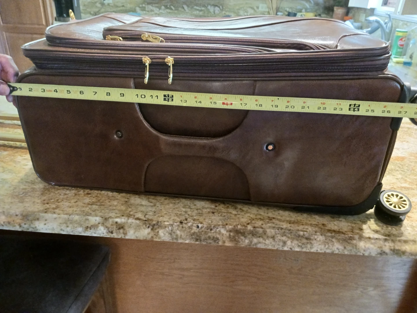Jerusalem  Leather Luggage Suitcase. - photo 5