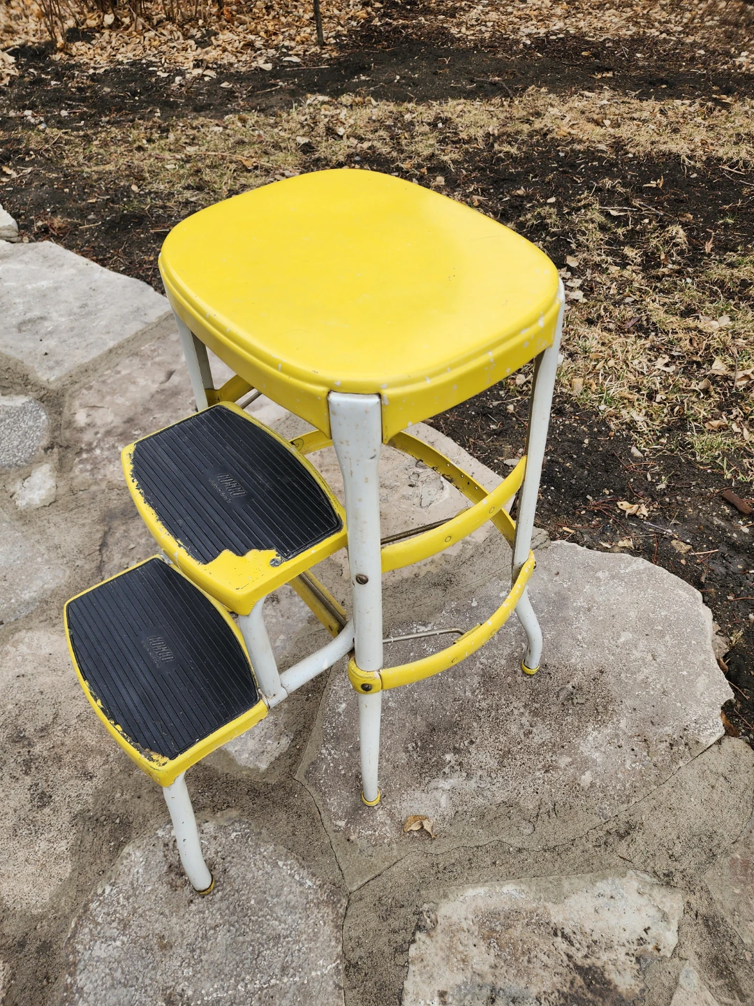 ​Retro 1950s Cosco 2-Step Folding Stool - MCM Decor - photo 2