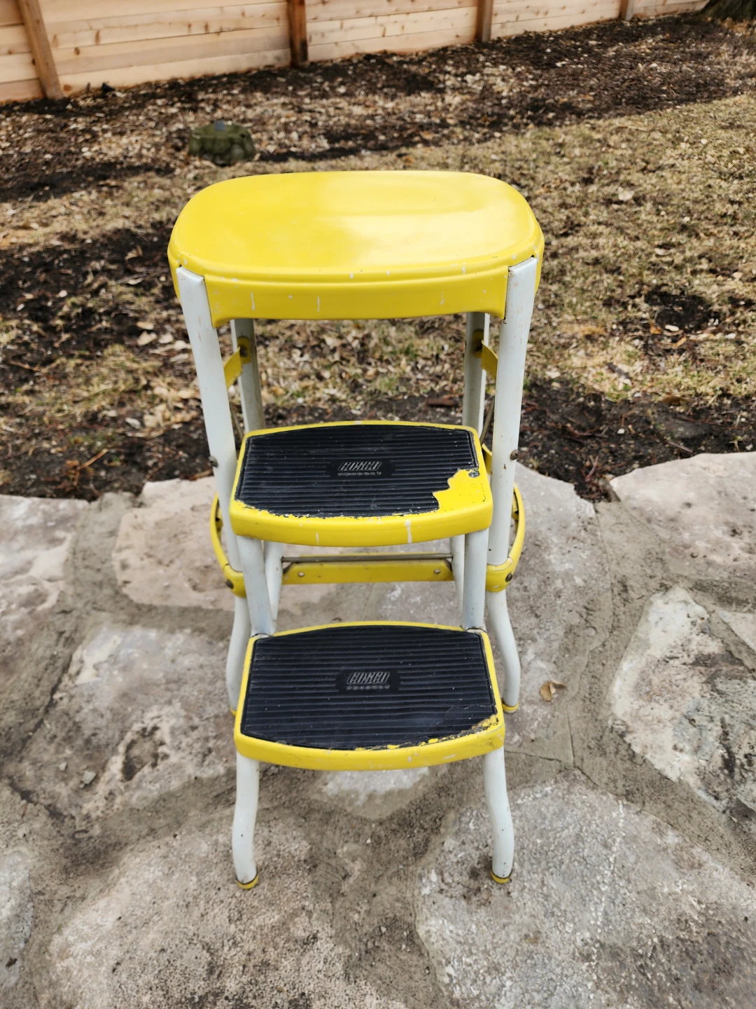 ​Retro 1950s Cosco 2-Step Folding Stool - MCM Decor - photo 3