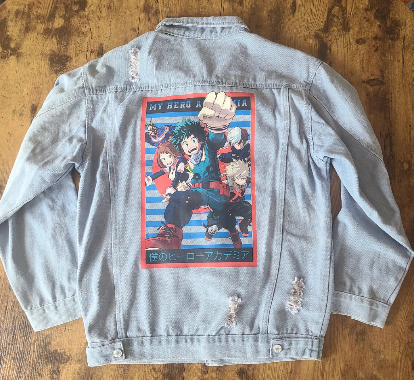 Anime Graphic Denim Jacket - photo 4