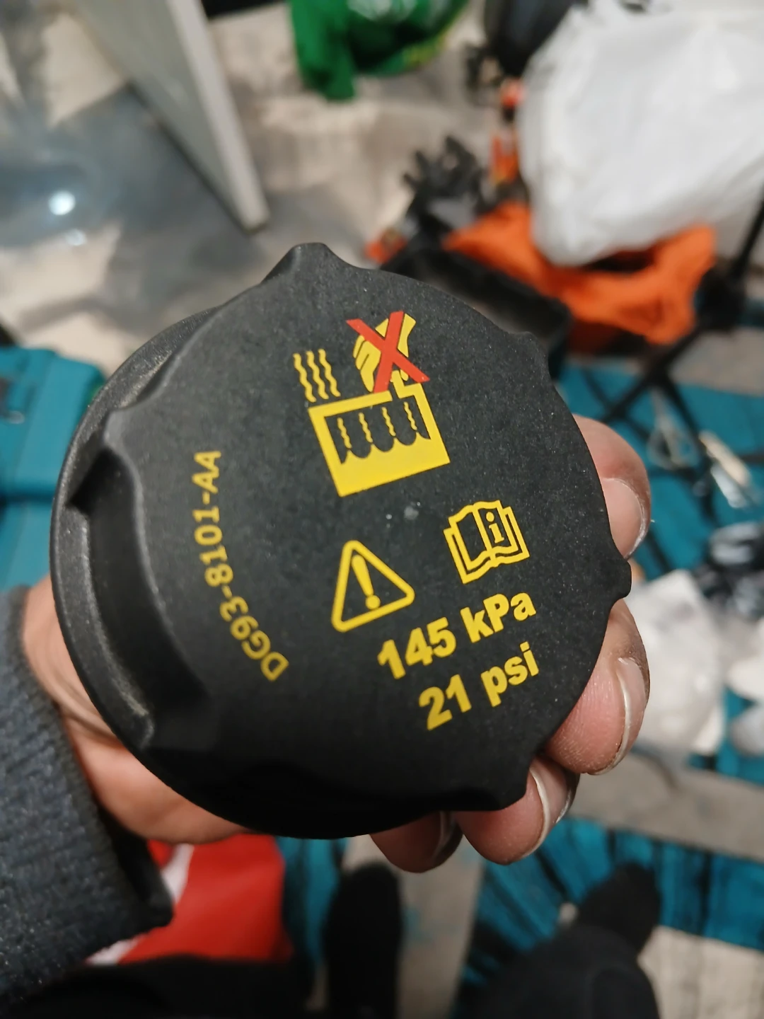 Radiator Cap DG93-8101-AA 145 kPa / 21 psi - photo 2