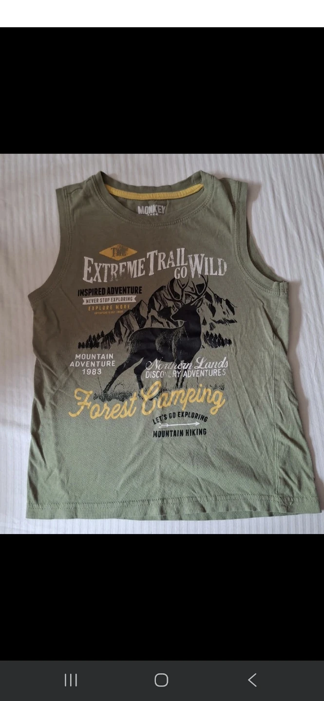 Monkey Kids Sleeveless Shirt size 6